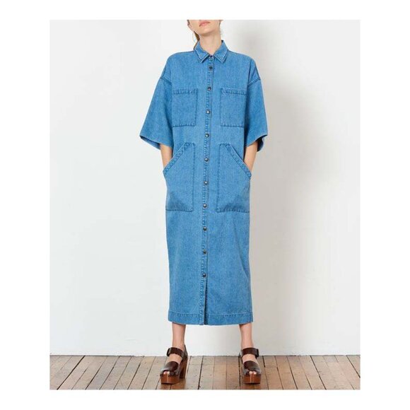 Mara Hoffman Dresses & Skirts - Mara Hoffman Hemp-Organic Cotton Denim Dress XS/S